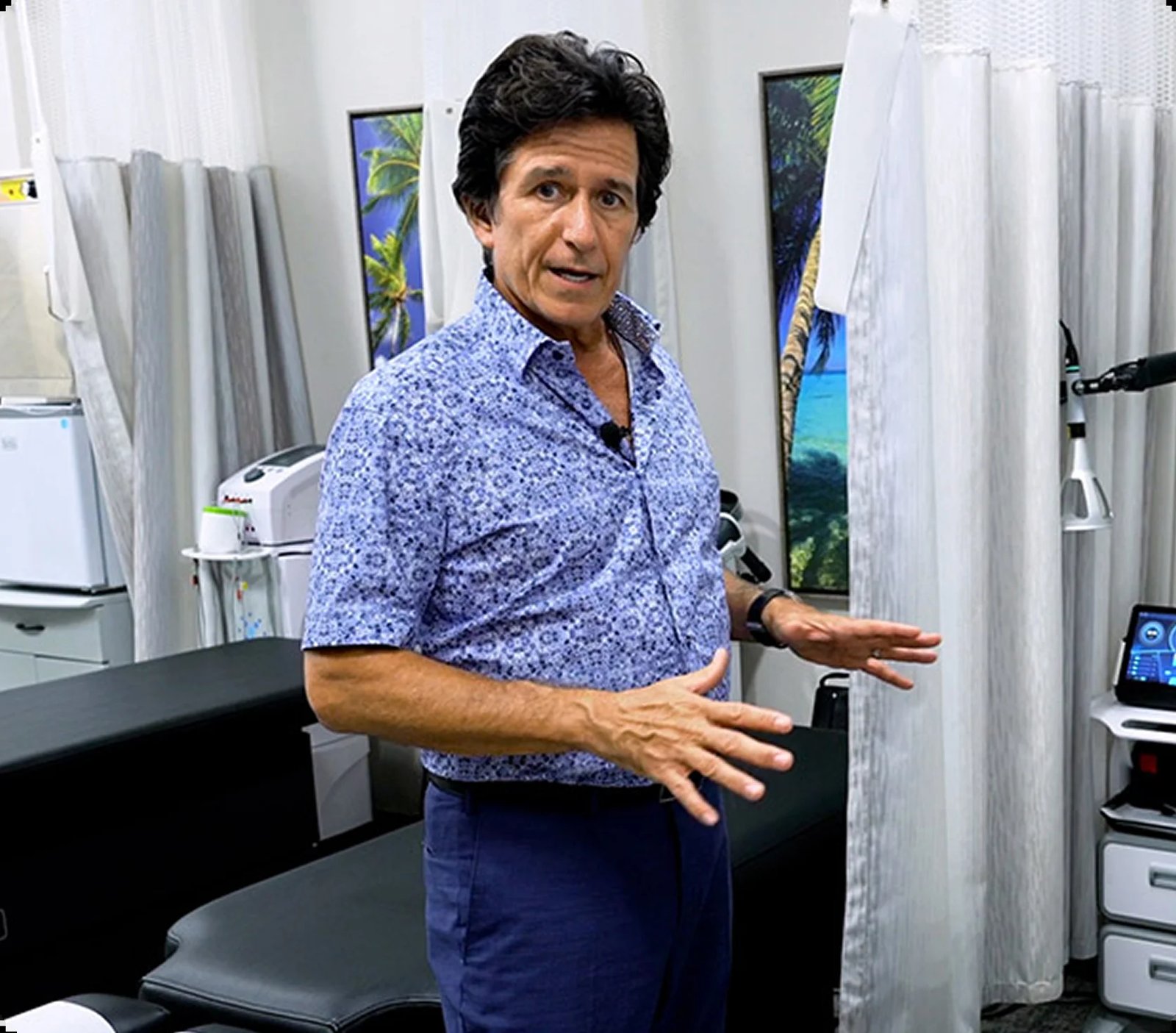 Dr. Ivan Bracic, DC, in a treatment room at Novarè Injury Care and Rehab