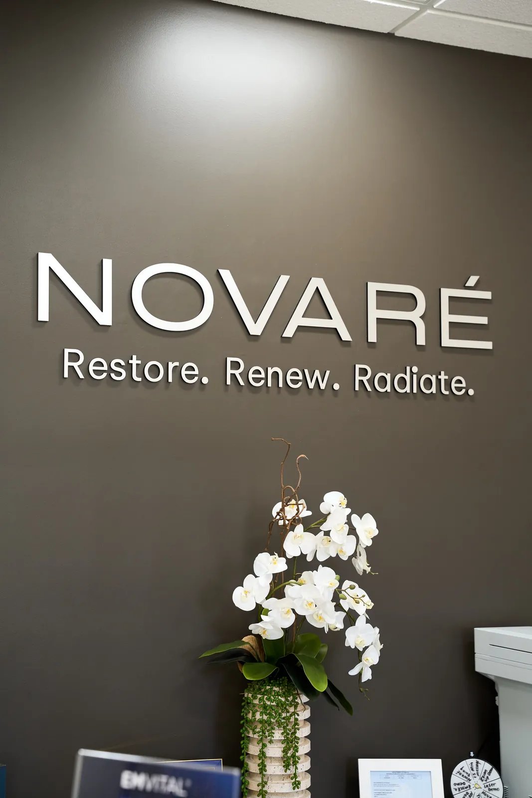 A clinic reception area